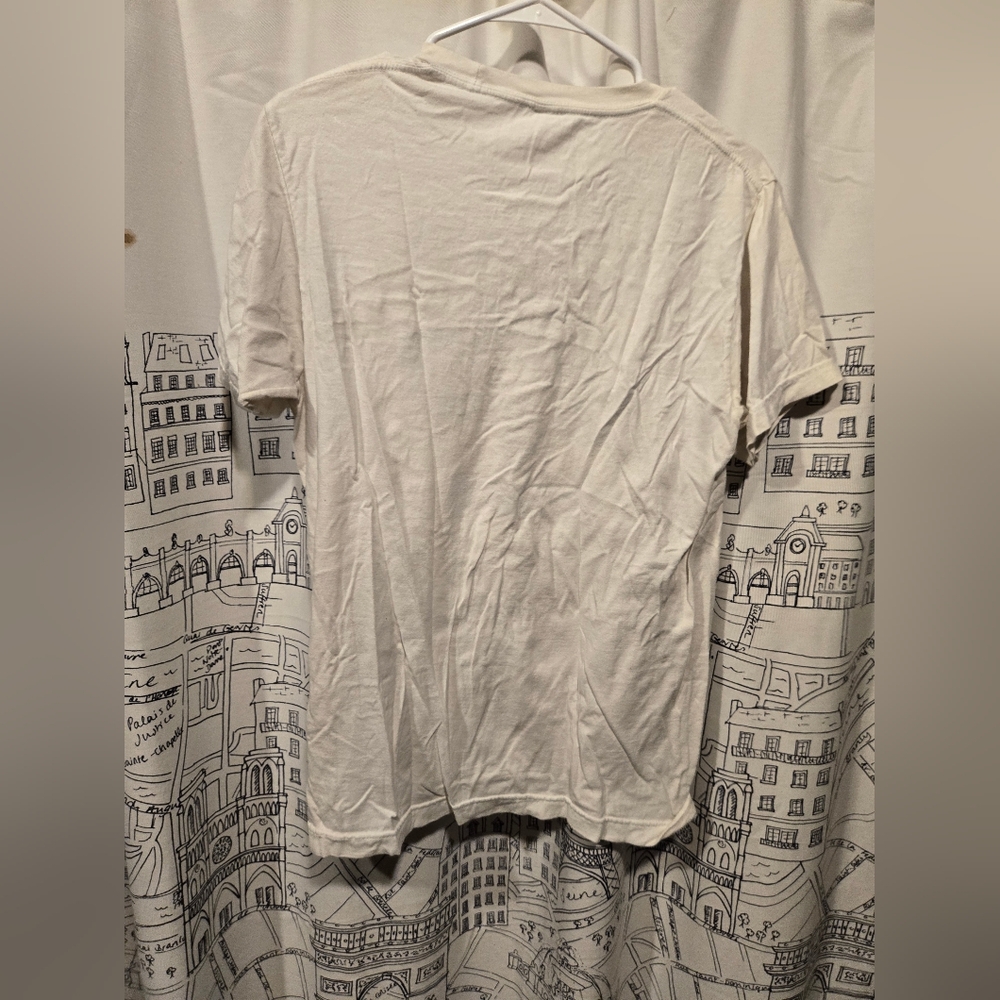 EUC Women's Off White Tultex John Dutton For President Graphic Tee Shirt Size  M - Picture 7 of 8
